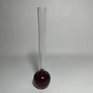 Holmegaard Orchid Vase by Per Lutken Danish Art Glass Vintage Mid Century 8”